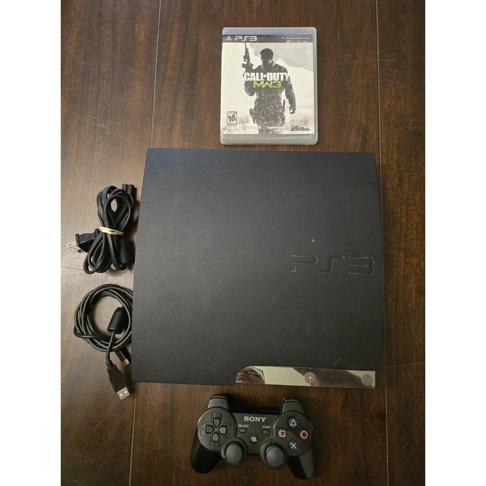 Sony Playstation 3 Slim Console Bundle w/Controller And Game